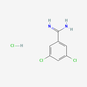 molecular formula C7H7Cl3N2 B1302461 3,5-Dichlorobenzimidamide hydrochloride CAS No. 22978-61-6