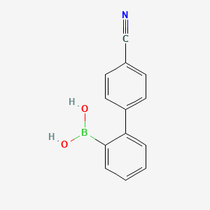 molecular formula C13H10BNO2 B13024623 (4'-Cyano-[1,1'-biphenyl]-2-yl)boronic acid 