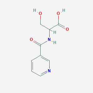 3-Hydroxy-2-(nicotinamido)propanoic acid