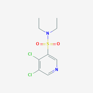 molecular formula C9H12Cl2N2O2S B13024642 4,5-Dichloro-N,N-diethylpyridine-3-sulfonamide 