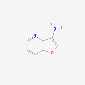 molecular formula C7H6N2O B13024669 Furo[3,2-b]pyridin-3-amine 