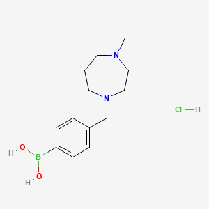 (4-((4-Methyl-1,4-diazepan-1-yl)methyl)phenyl)boronic acid hydrochloride