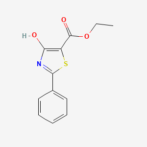 molecular formula C12H11NO3S B1302469 Ethyl 4-hydroxy-2-phenyl-1,3-thiazole-5-carboxylate CAS No. 70547-29-4