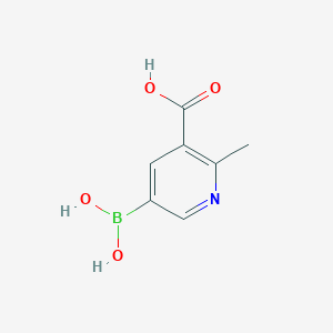 5-Borono-2-methylnicotinic acid