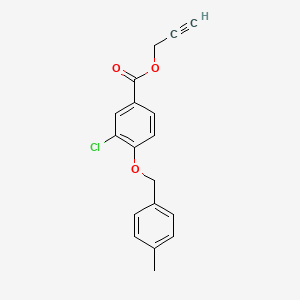 Prop-2-yn-1-yl 3-chloro-4-((4-methylbenzyl)oxy)benzoate