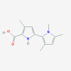 3-methyl-5-(1,3,5-trimethylpyrrol-2-yl)-1H-pyrrole-2-carboxylic acid