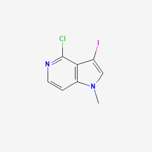 molecular formula C8H6ClIN2 B13024719 4-Chloro-3-iodo-1-methyl-1H-pyrrolo[3,2-c]pyridine 