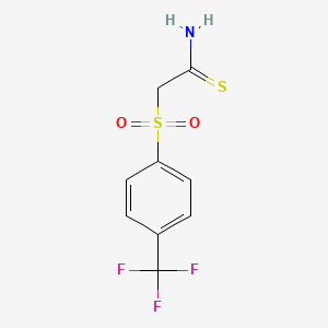2-[[4-(Trifluoromethyl)phenyl]sulphonyl]ethanethioamide
