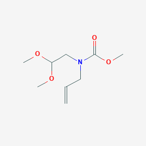 molecular formula C9H17NO4 B13024784 Methyl allyl(2,2-dimethoxyethyl)carbamate 