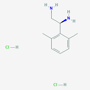 (1S)-1-(2,6-Dimethylphenyl)ethane-1,2-diamine 2hcl