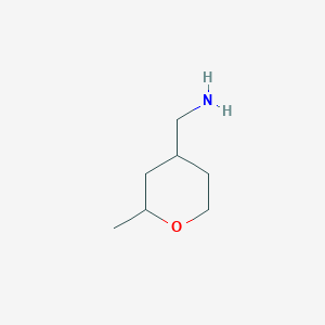 molecular formula C7H15NO B13024808 (2-Methyloxan-4-yl)methanamine 