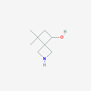 molecular formula C8H15NO B13024819 7,7-Dimethyl-2-azaspiro[3.3]heptan-5-ol 