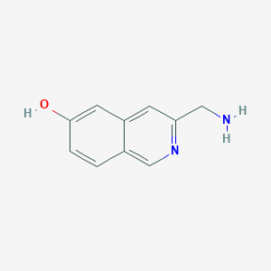 molecular formula C10H10N2O B13024824 3-(Aminomethyl)isoquinolin-6-ol 