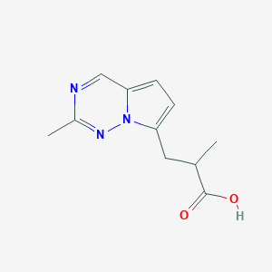 2-Methyl-3-(2-methylpyrrolo[2,1-f][1,2,4]triazin-7-yl)propanoicacid