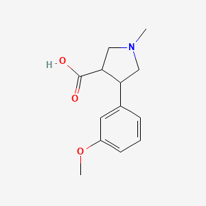 4-(3-Methoxyphenyl)-1-methylpyrrolidine-3-carboxylic acid