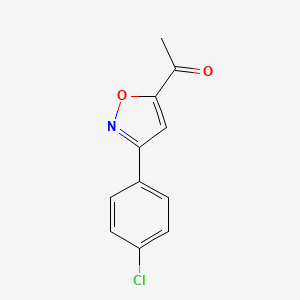 B1302490 1-[3-(4-Chlorophenyl)-5-isoxazolyl]-1-ethanone CAS No. 37091-33-1