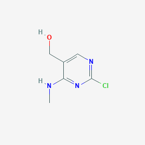 molecular formula C6H8ClN3O B13024921 (2-Chloro-4-(methylamino)pyrimidin-5-yl)methanol 