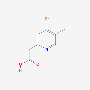 molecular formula C8H8BrNO2 B13024926 4-Bromo-5-methylpyridine-2-acetic acid 