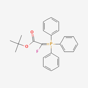 molecular formula C24H24FO2P B13024931 tert-Butyl 2-fluoro-2-(triphenylphosphoranylidene)acetate 