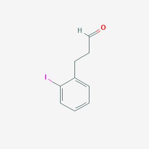 molecular formula C9H9IO B13024941 3-(2-Iodophenyl)propanal CAS No. 111373-32-1