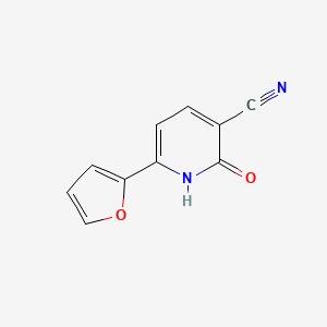 molecular formula C10H6N2O2 B1302495 6-(Furan-2-yl)-2-oxo-1,2-dihydropyridine-3-carbonitrile CAS No. 56304-75-7
