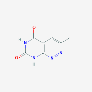 molecular formula C7H6N4O2 B13024950 3-Methylpyrimido[4,5-c]pyridazine-5,7(6H,8H)-dione 