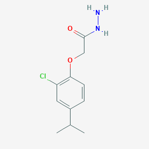 molecular formula C11H15ClN2O2 B13024988 2-(2-Chloro-4-isopropylphenoxy)acetohydrazide 