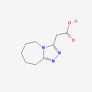 2-(6,7,8,9-tetrahydro-5H-[1,2,4]triazolo[4,3-a]azepin-3-yl)acetic acid