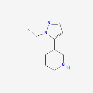 3-(1-Ethyl-1H-pyrazol-5-yl)piperidine