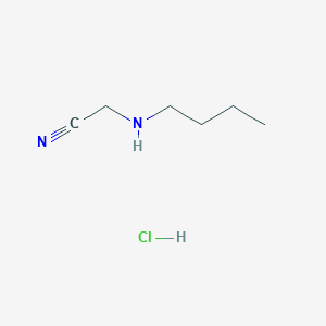 molecular formula C6H13ClN2 B13025067 n-Butylaminoacetonitrile hydrochloride 