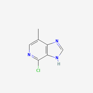 molecular formula C7H6ClN3 B13025102 4-chloro-7-methyl-3H-imidazo[4,5-c]pyridine 