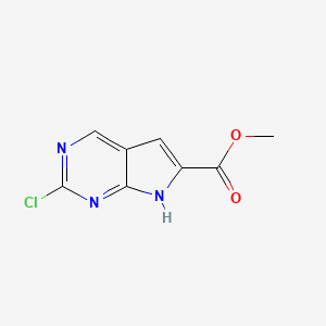 Methyl 2-chloro-7H-pyrrolo[2,3-d]pyrimidine-6-carboxylate