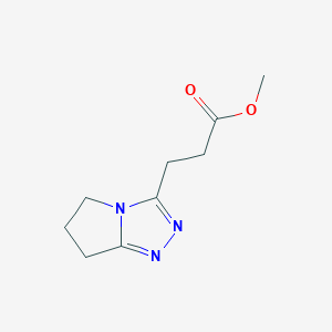 Methyl 3-(6,7-dihydro-5H-pyrrolo[2,1-c][1,2,4]triazol-3-yl)propanoate