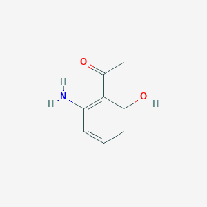 molecular formula C8H9NO2 B13025158 1-(2-Amino-6-hydroxyphenyl)ethanone 