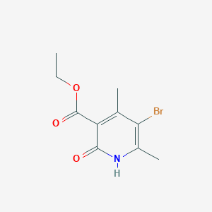 molecular formula C10H12BrNO3 B13025172 Ethyl5-bromo-2-hydroxy-4,6-dimethylnicotinate 