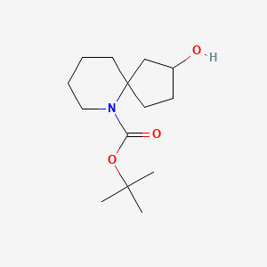 molecular formula C14H25NO3 B13025176 tert-Butyl2-hydroxy-6-azaspiro[4.5]decane-6-carboxylate 