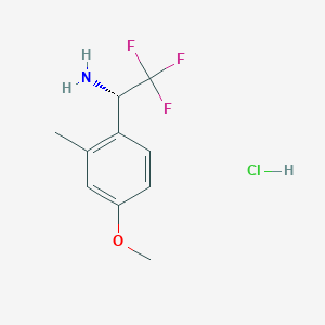 (S)-2,2,2-Trifluoro-1-(4-methoxy-2-methylphenyl)ethan-1-amine hcl