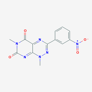 1,6-Dimethyl-3-(3-nitrophenyl)pyrimido[5,4-e][1,2,4]triazine-5,7(1H,6H)-dione