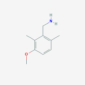 molecular formula C10H15NO B13025197 (3-Methoxy-2,6-dimethylphenyl)methanamine 