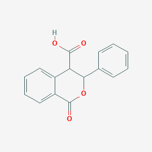 molecular formula C16H12O4 B1302521 1-oxo-3-phenyl-3,4-dihydro-1H-isochromene-4-carboxylic acid CAS No. 68204-74-0