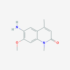 6-Amino-7-methoxy-1,4-dimethylquinolin-2(1H)-one