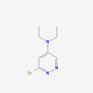 molecular formula C8H12BrN3 B13025327 6-Bromo-N,N-diethylpyridazin-4-amine 