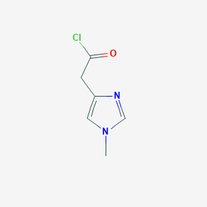 molecular formula C6H7ClN2O B13025349 2-(1-Methyl-1H-imidazol-4-yl)acetyl chloride 