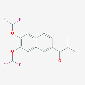 1-[6,7-Bis(difluoromethoxy)naphthalen-2-yl]-2-methylpropan-1-one