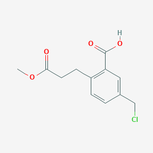 5-(Chloromethyl)-2-(3-methoxy-3-oxopropyl)benzoicacid