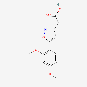 2-(5-(2,4-Dimethoxyphenyl)isoxazol-3-yl)aceticacid