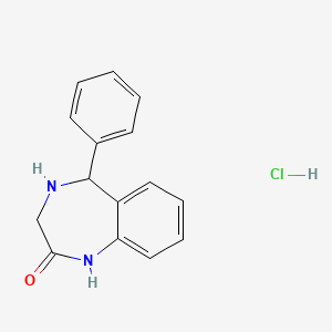(R,S)-1,3,4,5-Tetrahydro-5-phenyl-2H-1,4-benzodiazepin-2-one hydrochloride