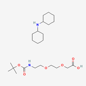 Dicyclohexylamine 2,2-dimethyl-4-oxo-3,8,11-trioxa-5-azatridecan-13-oate