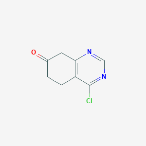 molecular formula C8H7ClN2O B13025470 4-Chloro-5,6,7,8-tetrahydroquinazolin-7-one CAS No. 944902-48-1