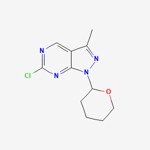 6-Chloro-3-methyl-1-(tetrahydro-2H-pyran-2-yl)-1H-pyrazolo[3,4-d]pyrimidine